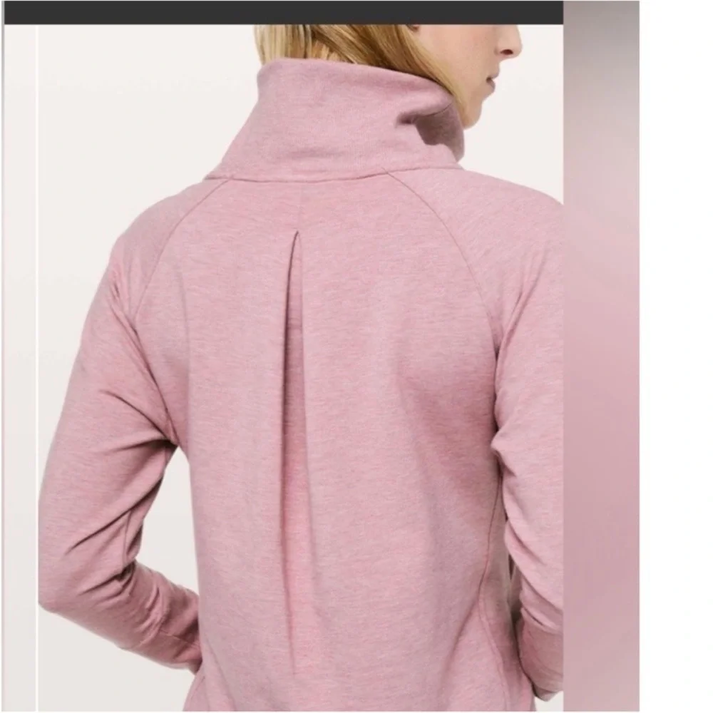 Lululemon High Lines Pullover Funnel Neck Sweatshirt Vintage Mauve Size 8
